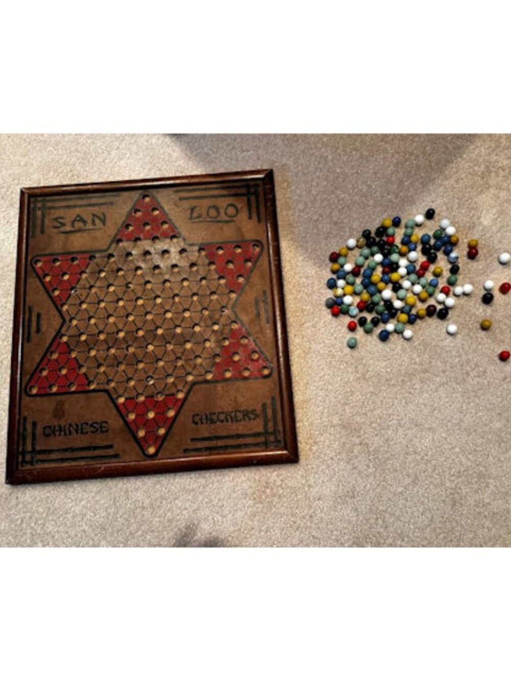 Vintage Chinese Checkers, Marbles, Flip Side Rummy